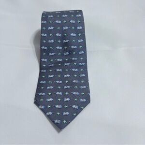 Brooks Brothers Italian Silk Starfish Sailboat In Bottle Pattern Neck Tie USA